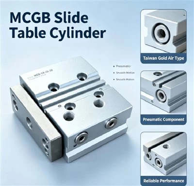 MCGB-03-25-25 أسطوانة هوائية صغيرة ذات دليل مزدوج